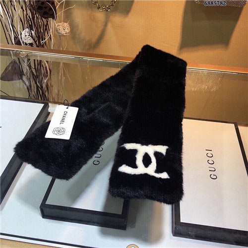 High Quality Luxury Chanel Mink Fur Scarf Scarves – Style 25128 product detail
