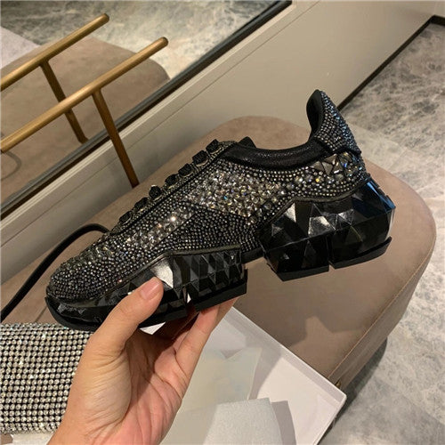 High Quality Luxury Jimmy Choo Crystal Sneakers – Style 28983 product detail