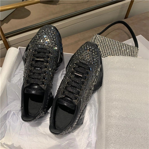 High Quality Luxury Jimmy Choo Crystal Sneakers – Style 28983 product detail