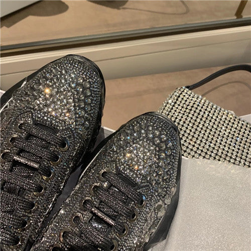 High Quality Luxury Jimmy Choo Crystal Sneakers – Style 28983 product detail