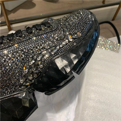 High Quality Luxury Jimmy Choo Crystal Sneakers – Style 28983 product detail