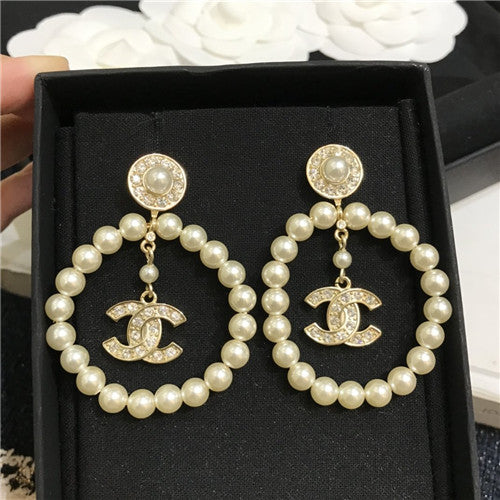 High Quality Luxury Chanel Ring Earrings