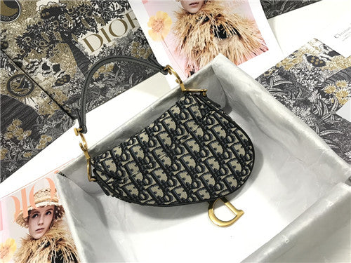 High Quality Luxury Dior Saddle Bag Small alternate view