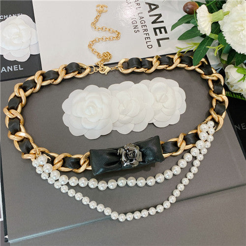 High Quality Luxury Chanel Camellia Belt – Style 39190