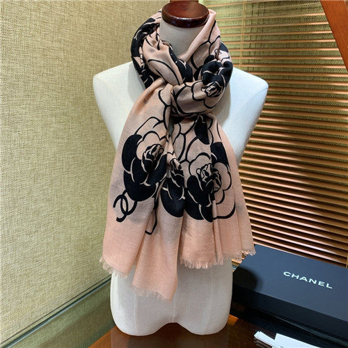 High Quality Luxury Chanel Cashmere Scarf Scarves – Style 25054