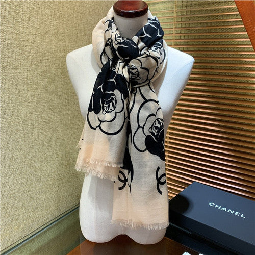 High Quality Luxury Chanel Cashmere Scarf Scarves – Style 25052