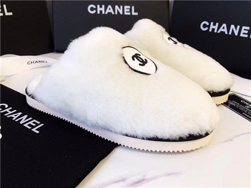 High Quality Luxury Chanel Wool Slippers – Style 04582 product detail