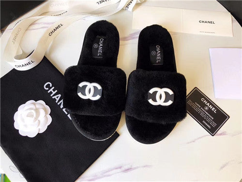 High Quality Luxury Chanel Wool Slippers – Style 39046 alternate view