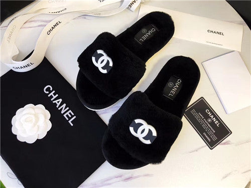 High Quality Luxury Chanel Wool Slippers – Style 39046 product detail