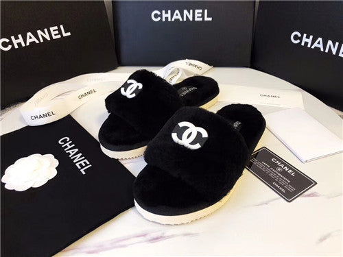 High Quality Luxury Chanel Wool Slippers – Style 39046 product detail