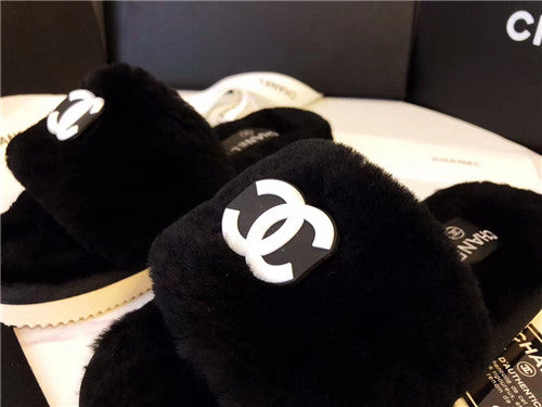 High Quality Luxury Chanel Wool Slippers – Style 39046 product detail