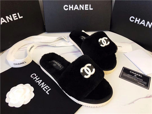 High Quality Luxury Chanel Wool Slippers – Style 39046 product detail