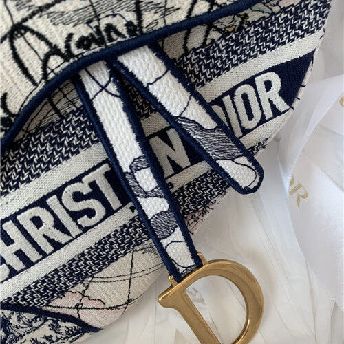 High Quality Luxury Dior Around The World Saddle Bag product detail