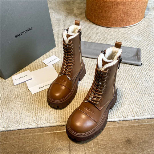 High Quality Luxury Balenciaga Lace Up Martin Boots – Style 06115