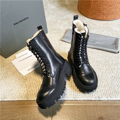 High Quality Luxury Balenciaga Lace Up Martin Boots – Style 07811 alternate view