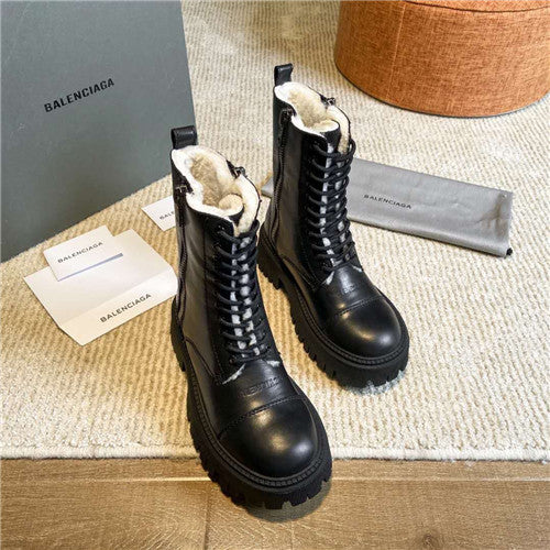 High Quality Luxury Balenciaga Lace Up Martin Boots – Style 07811