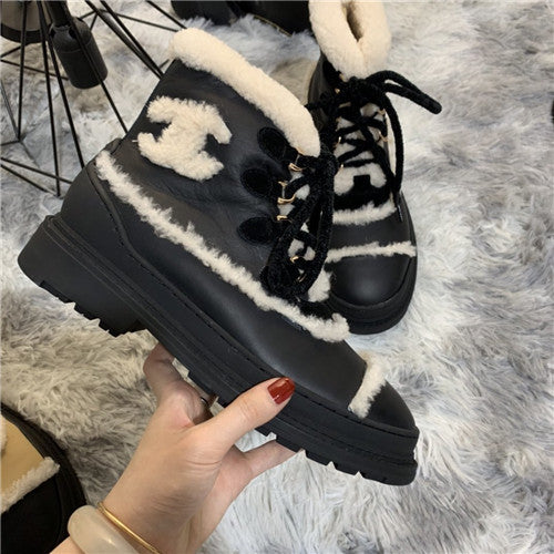 High Quality Luxury Chanel Snow Boots With Spikes alternate view