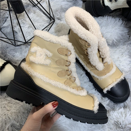 High Quality Luxury Chanel Snow Boots With Spikes – Style 21926