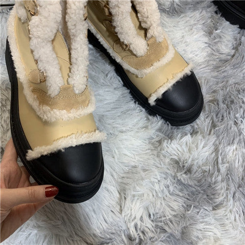 High Quality Luxury Chanel Snow Boots With Spikes – Style 21926 alternate view