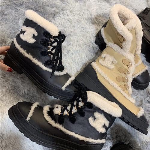 High Quality Luxury Chanel Snow Boots With Spikes – Style 21926 product detail