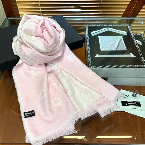 High Quality Luxury Chanel Cashmere Scarf Scarves – Style 25036
