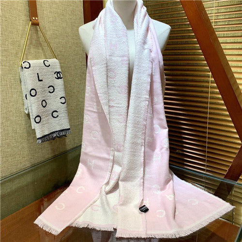 High Quality Luxury Chanel Cashmere Scarf Scarves – Style 25036 alternate view
