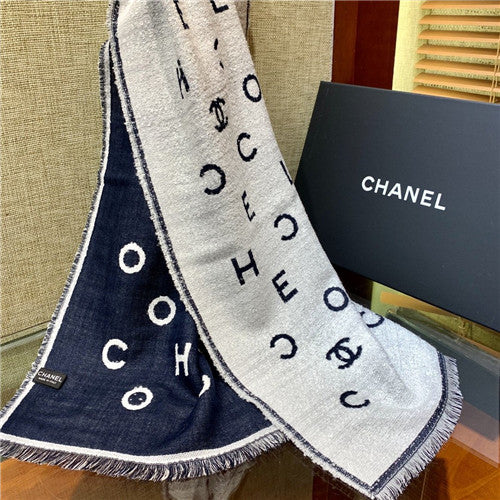 High Quality Luxury Chanel Cashmere Scarf Scarves – Style 25034 alternate view