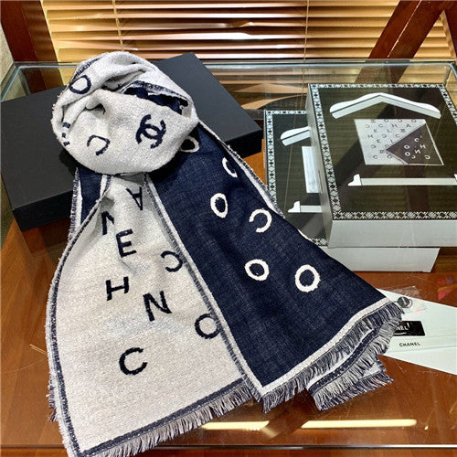High Quality Luxury Chanel Cashmere Scarf Scarves – Style 25034