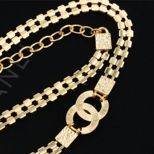 High Quality Luxury Chanel Double C Pearl Full Diamond Necklace product detail