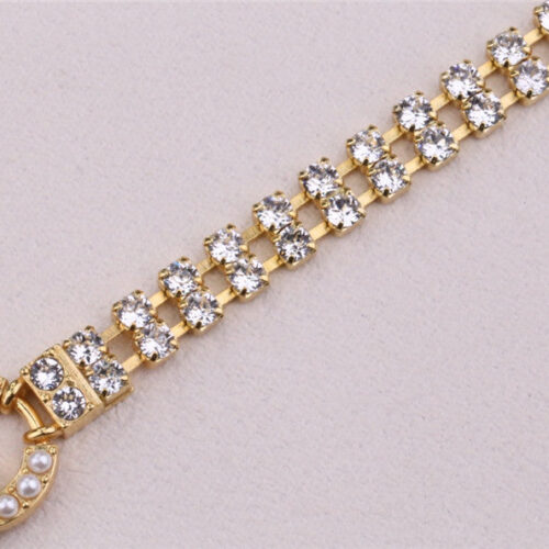 High Quality Luxury Chanel Double C Pearl Full Diamond Necklace product detail