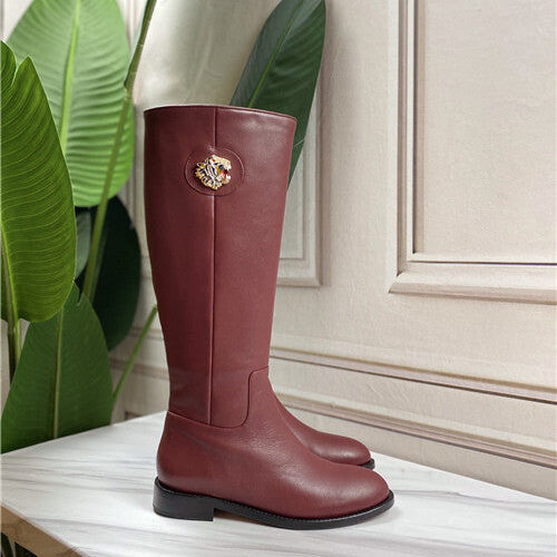 High Quality Luxury Gucci Tiger-Head Knee-High Boots – Sizes 35–41 product detail