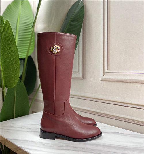 High Quality Luxury Gucci Tiger-Head Knee-High Boots – Sizes 35–41 product detail