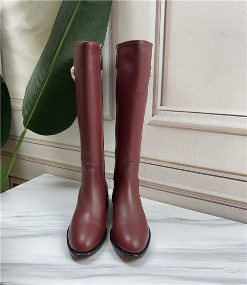High Quality Luxury Gucci Tiger-Head Knee-High Boots – Sizes 35–41 product detail