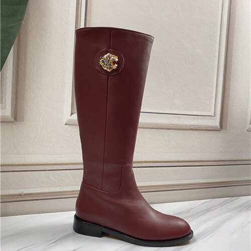 High Quality Luxury Gucci Tiger-Head Knee-High Boots – Sizes 35–41 product detail