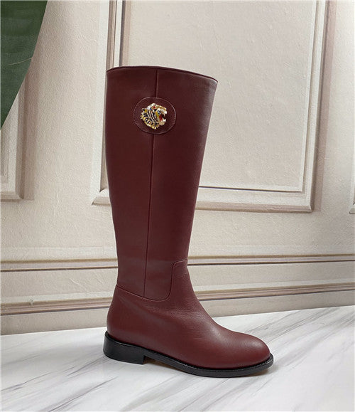 High Quality Luxury Gucci Tiger-Head Knee-High Boots – Sizes 35–41 product detail