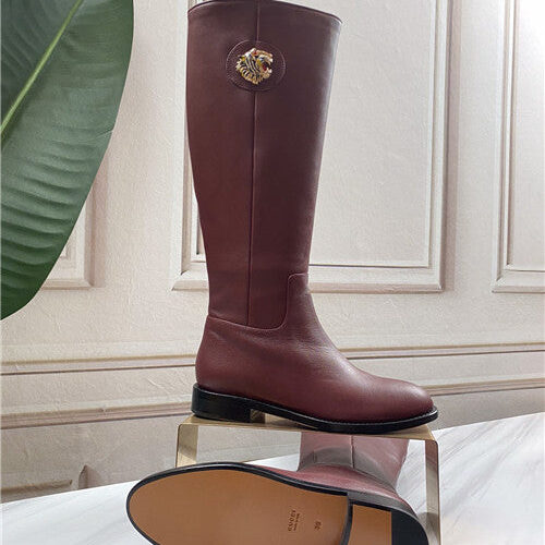 High Quality Luxury Gucci Tiger-Head Knee-High Boots – Sizes 35–41 product detail