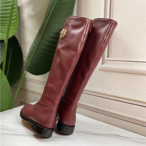 High Quality Luxury Gucci Tiger-Head Knee-High Boots – Sizes 35–41 product detail