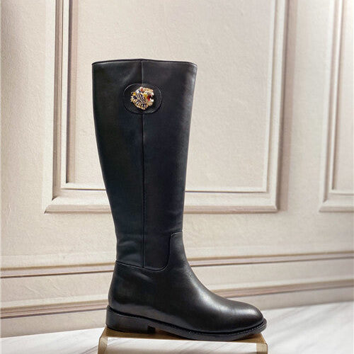 High Quality Luxury Gucci Leather Boot With Tiger Head product detail
