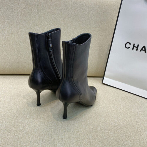 High Quality Luxury Chanel High-Heeled Pointed Boots – Style 32102 product detail
