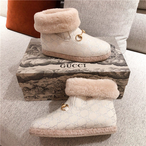 High Quality Luxury Gucci GG Wool Ankle Boots – Style 70451