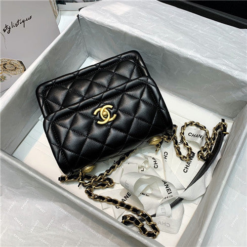 High Quality Luxury Chanel Flap Bag Button alternate view