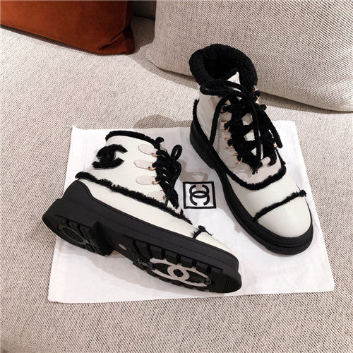 High Quality Luxury Chanel Fur Ankle Boots – Style 19942