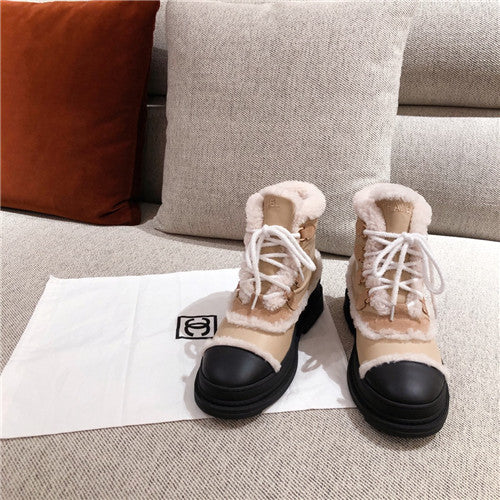 High Quality Luxury Chanel Fur Ankle Boots – Style 54406 alternate view