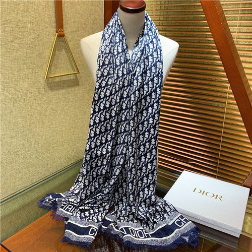 High Quality Luxury Christian Dior Silk And Wool Scarf – Style 25148