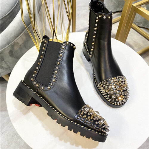 High Quality Luxury Christian Louboutin Ankle Boots – Style 17012