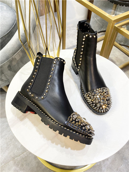 High Quality Luxury Christian Louboutin Ankle Boots – Style 17012