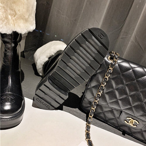 High Quality Luxury Chanel Fur Ankle Boots – Style 92262 product detail