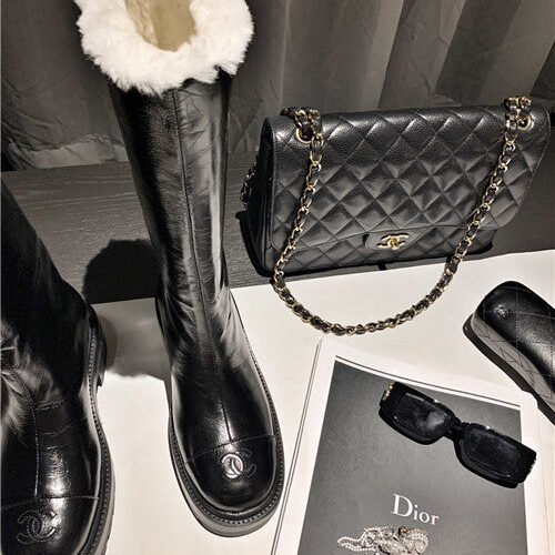 High Quality Luxury Chanel Fur Ankle Boots – Style 92262 product detail