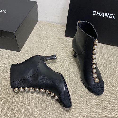 High Quality Luxury Chanel Heel Boots – Style 13094 product detail