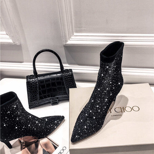 High Quality Luxury Jimmy Choo Heel Ankle Boots product detail